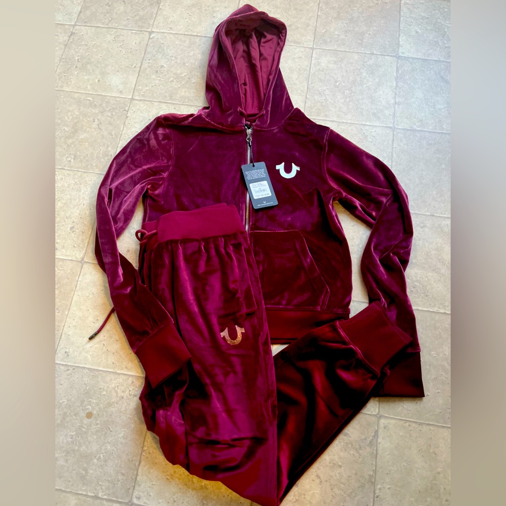 True Religion Velour jogger set